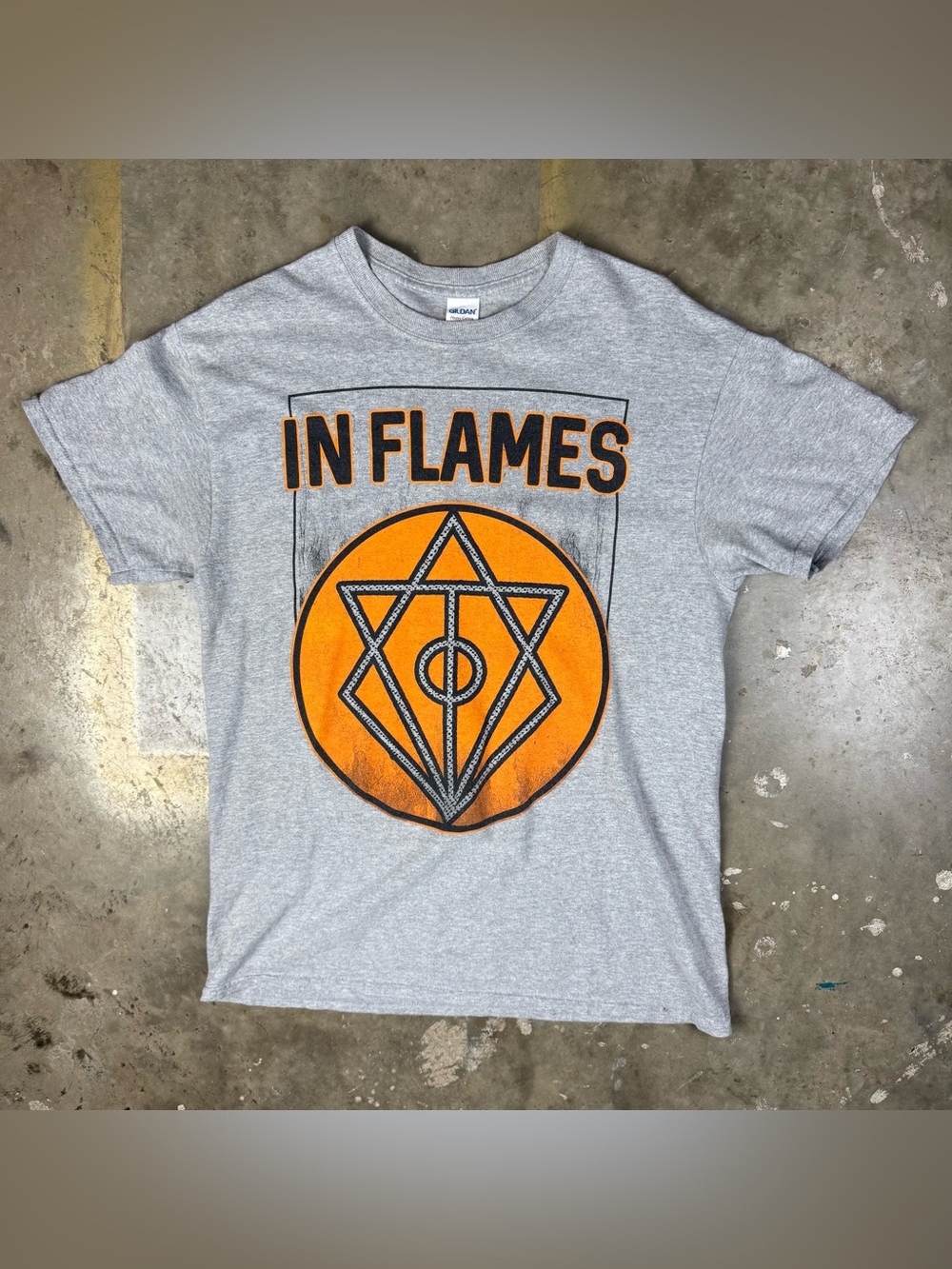 In Flames T-Shirt Sz Medium Death Metal Metalcore Deathcore Alternative Band Tee